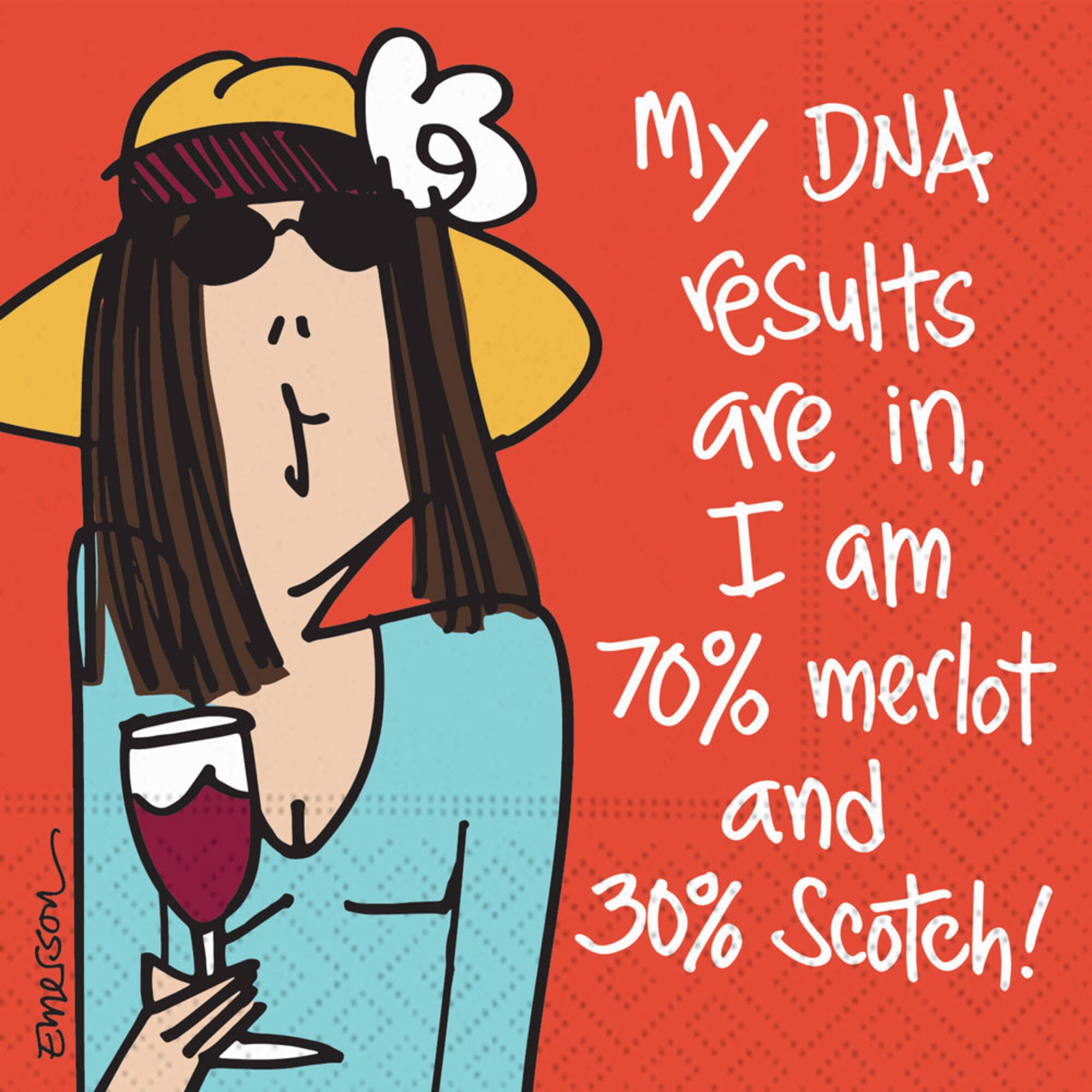 JAM Paper My DNA Results Are In Cocktail Napkins, 40ct.